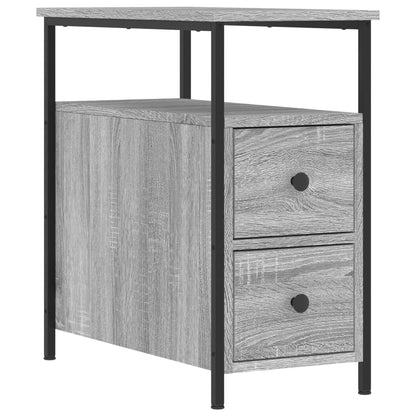 Mesitas Noche 2 Uds Madera Ingeniería Gris Sonoma 30x60x60 Cm_3
