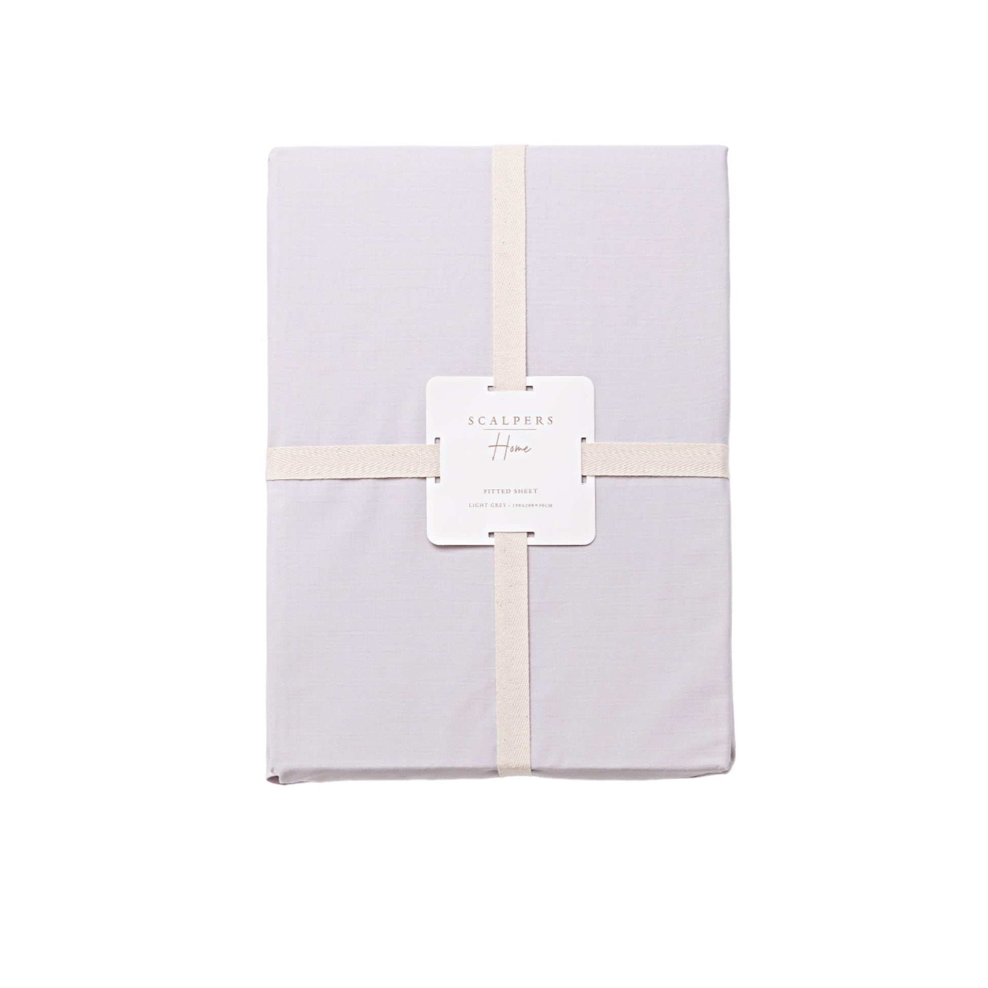 Sábana Bajera 150x200+30cm 100% Algodón Gris Claro Scalpers Home