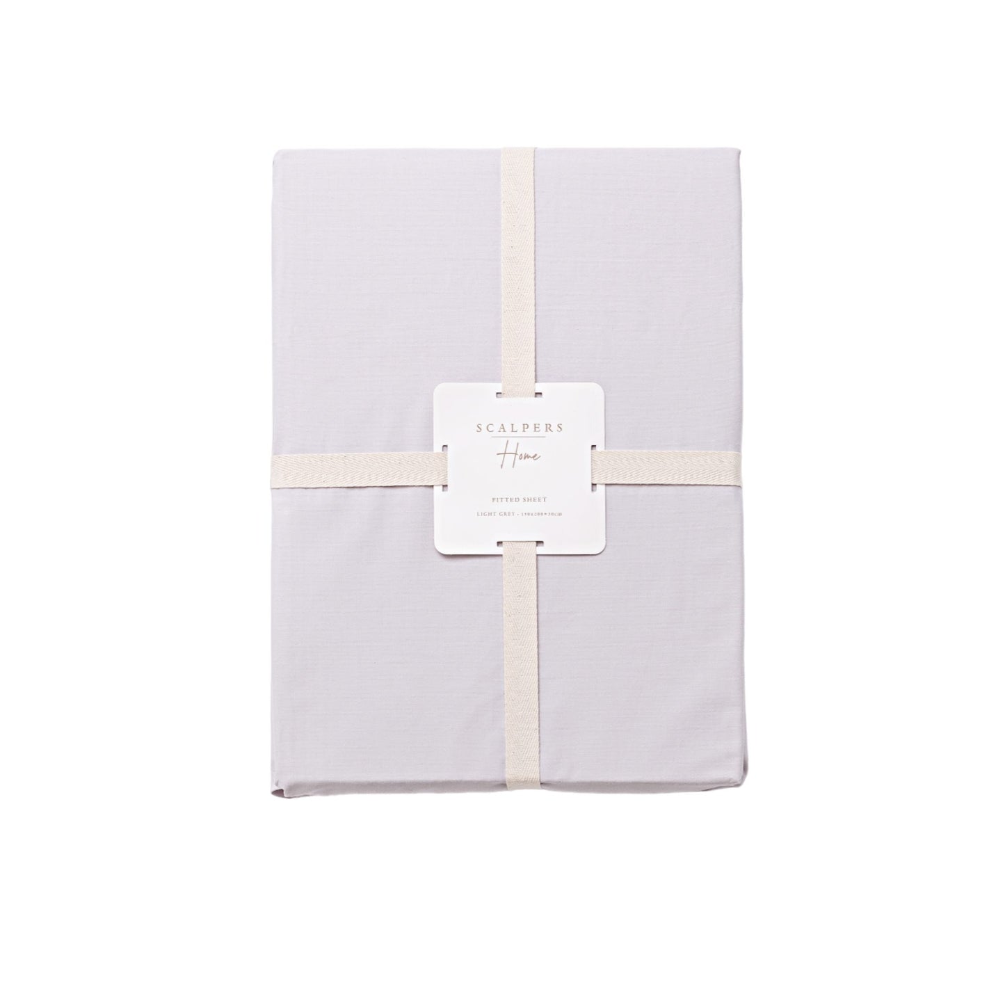 Sábana Bajera 150x200+30cm 100% Algodón Gris Claro Scalpers Home_0
