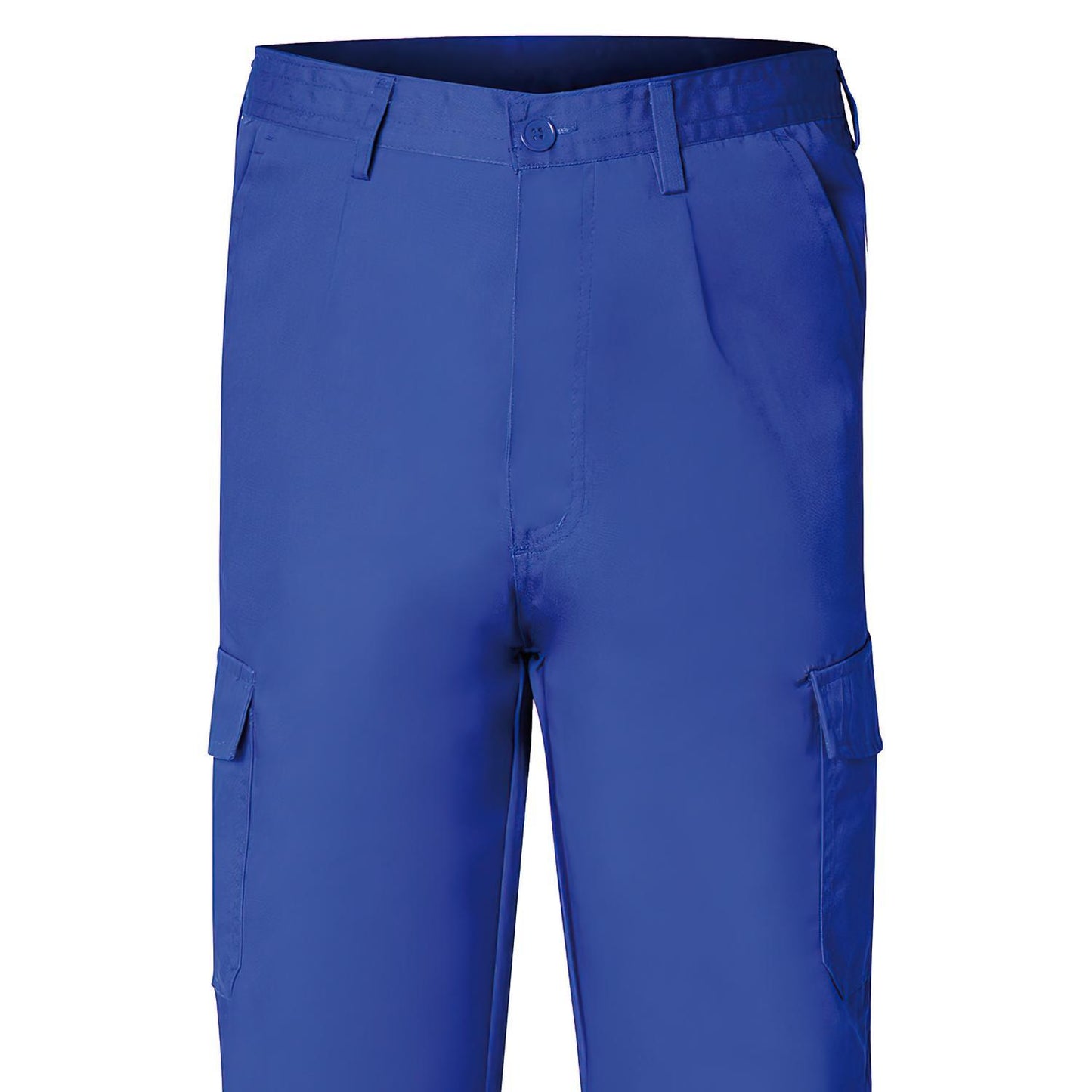 Pantalon De Trabajo Largo, Color Azul, Multibolsillos, Resistente, Talla 50_2