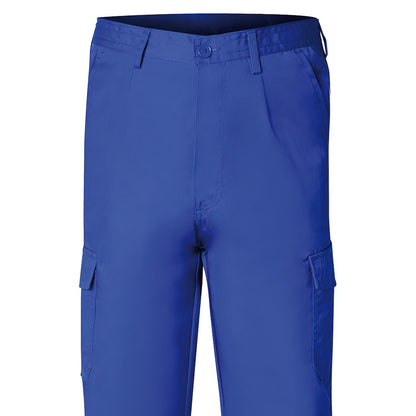 Pantalon De Trabajo Largo, Color Azul, Multibolsillos, Resistente, Talla 52_2