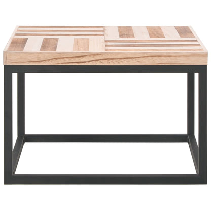 Mesa De Centro De Madera Maciza 50x50x33,5 Cm_0