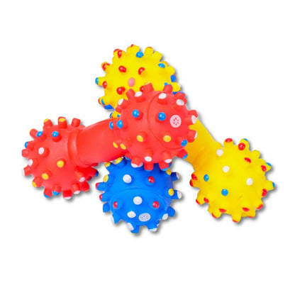 3 Juguetes Dental Para Perro, En Forma De Hueso Sputnik  Wuapu, Surtido De Colores Grande 20 Cm_0