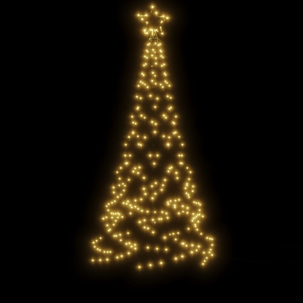 Vidaxl Árbol De Navidad Con Pincho 200 Led Blanco Cálido 180 Cm_3