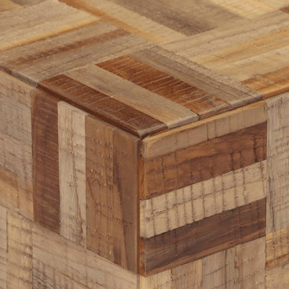 Mesa Auxiliar Teca Reciclada Maciza 40x40x45 Cm_3