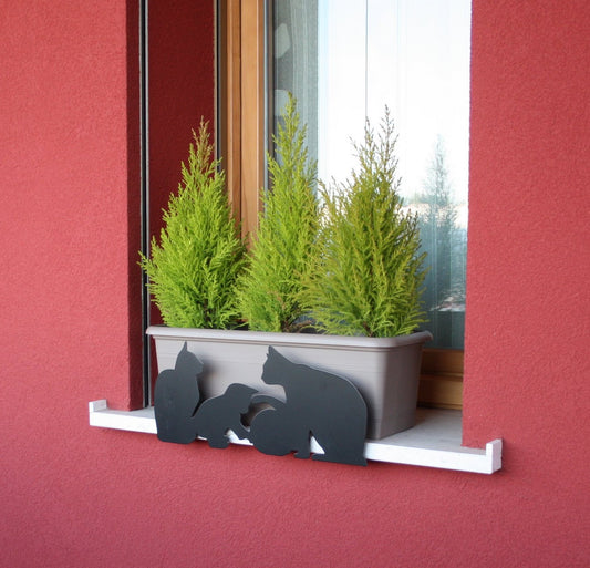 Soporte Jardinera Vasosicuro Gatos Antracita._0