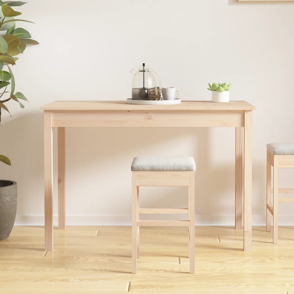 Mesa De Comedor Madera Maciza De Pino 110x55x75 Cm_3