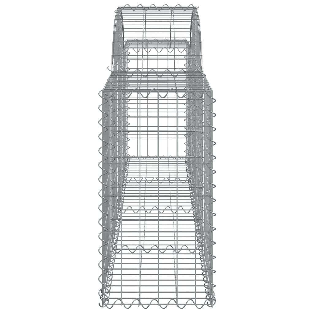 Cestas De Gaviones 25 Uds Forma De Arco Hierro 200x30x60/80 Cm_4