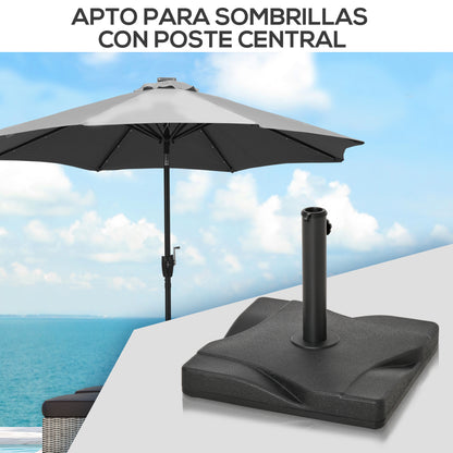 Outsunny Base Para Sombrilla De Terraza Para Diámetros De Ø32 Mm Ø38 Mm Ø4 8mm_5