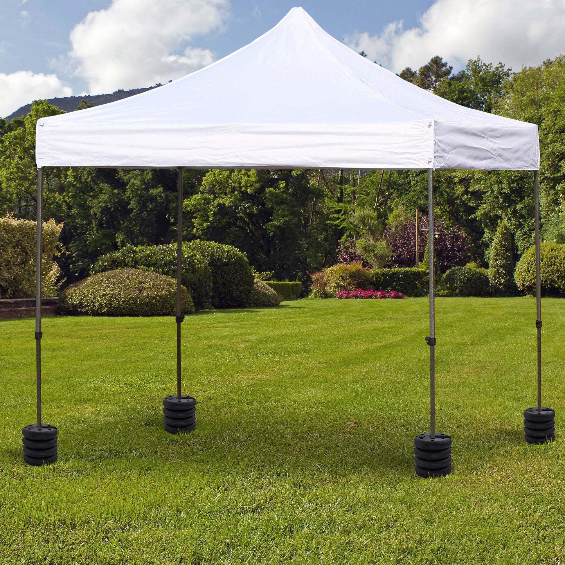Outsunny Juego De 4 Pesos Para Gazebo Rellenable Pie De Soporte Para Carpa_1