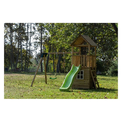 Parque Infantil Masgames Tibidabo Xl Con Casita Y Columpio Individual.