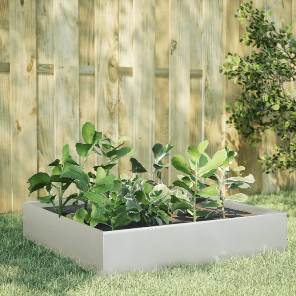 Jardinera De Acero Inoxidable 100x100x33,5 Cm_1