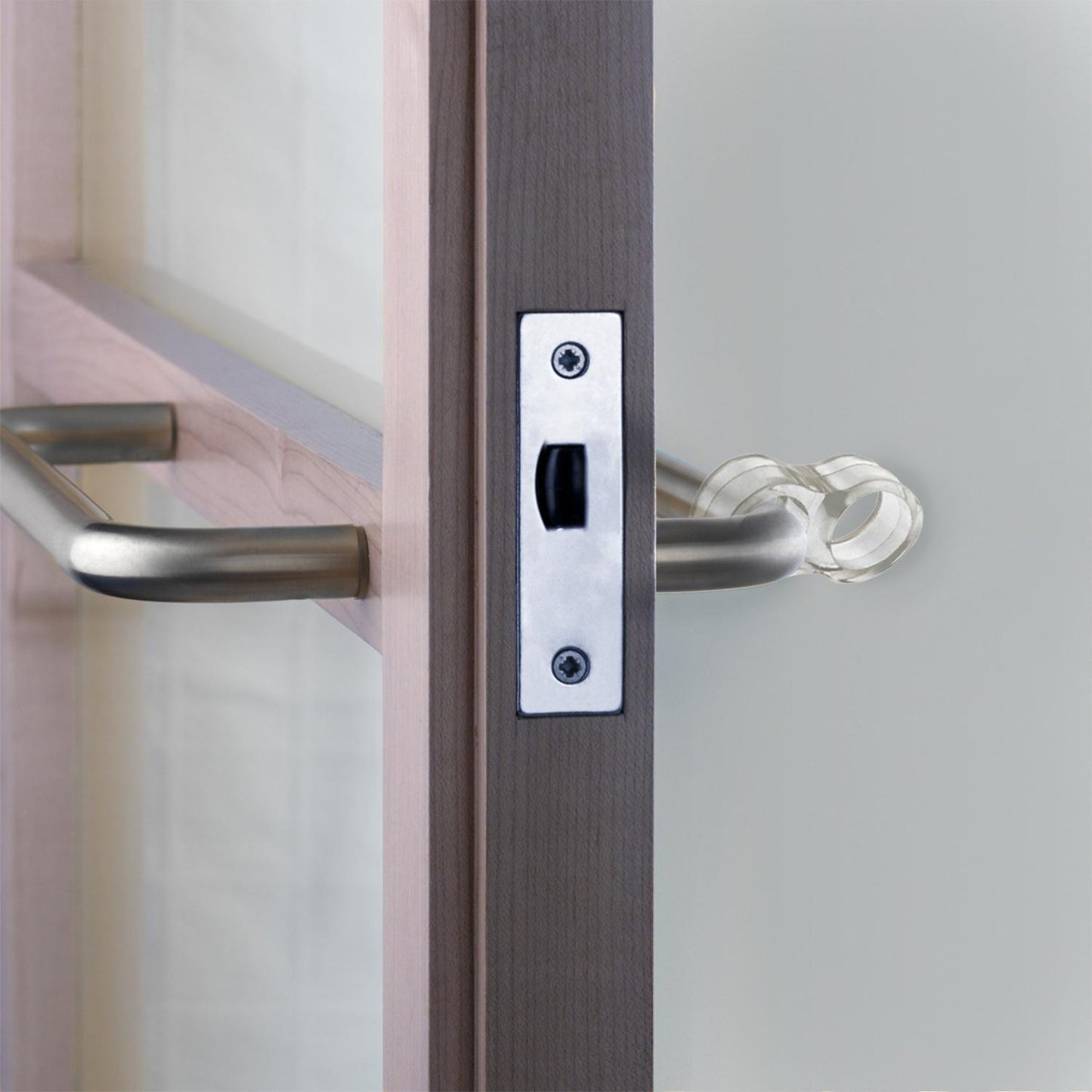 Tope Puerta Para Manivela Transparente (blister 4 Unidades)