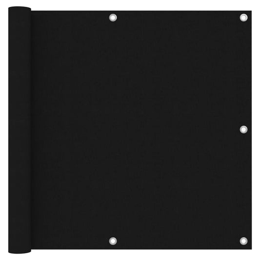 Vidaxl Toldo Para Balcón Tela Oxford Negro 90x600 Cm_0
