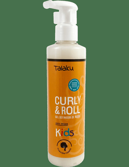 Gel Definidor De Rizos Kids Curly And Roll Talaku 250ml_1
