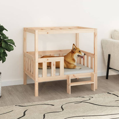 Vidaxl Cama Para Perros Madera Maciza De Pino 95,5x73,5x90 Cm_1