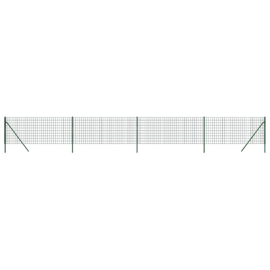 Cerca De Alambre De Acero Galvanizado Verde 0,8x10 M / Vetonek_0