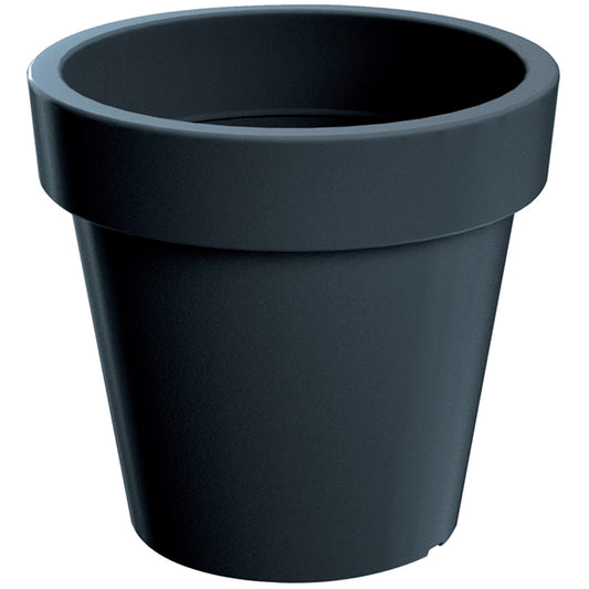 Maceta De Plastico Lofly En Color Antracita 15,8 (largo) X 15,8 (ancho) X 14,4 (alto) Cm_0