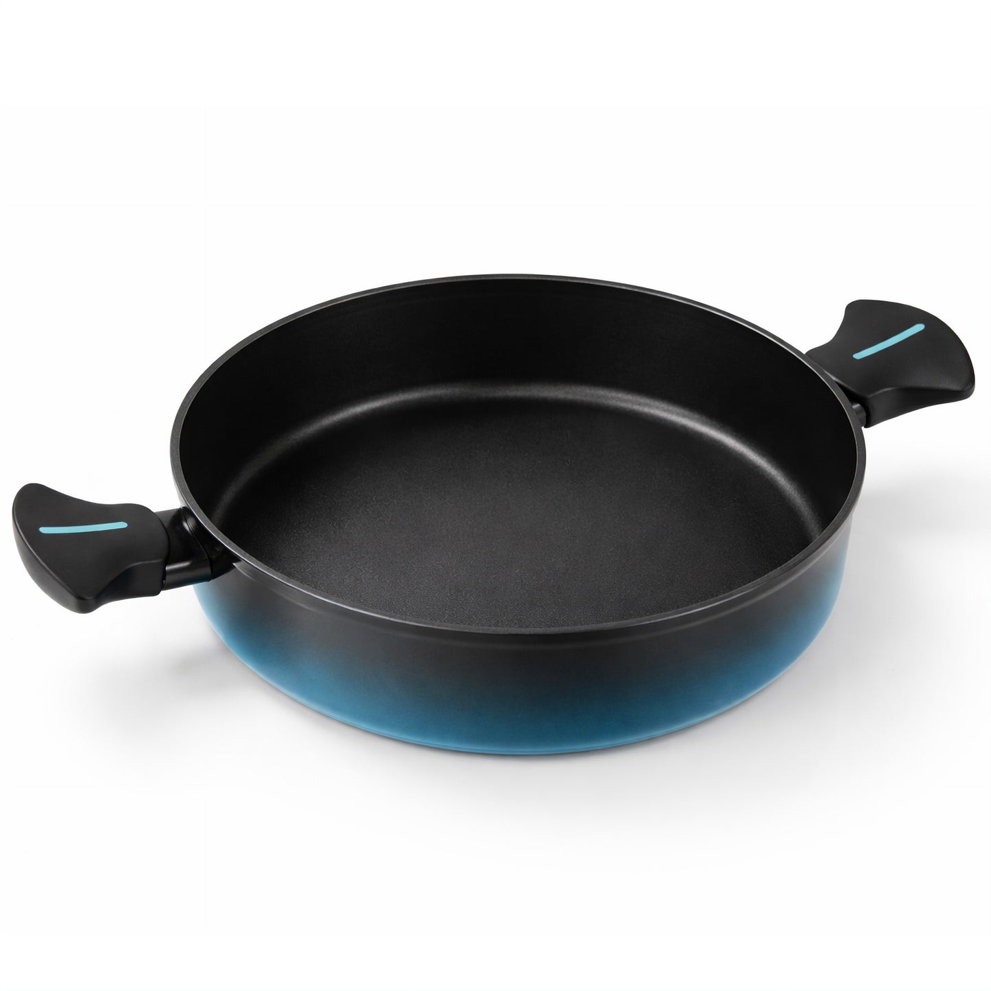 Briebe Cacerola Inducción Acero Forjado 28cm Antiadherente Sin Pfoa, Todas Cocinas Fabricada En España, Mare, Azul_4