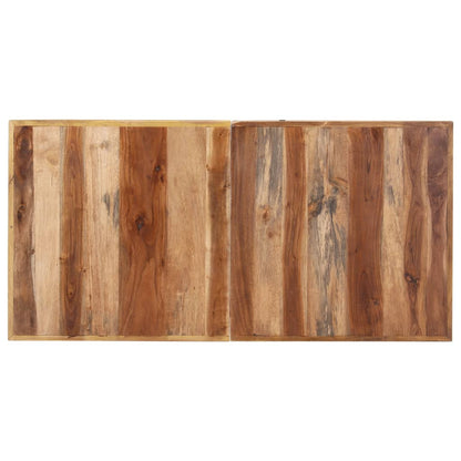 Mesa De Comedor De Madera Acacia Acabado Miel 140x70x75 Cm_2