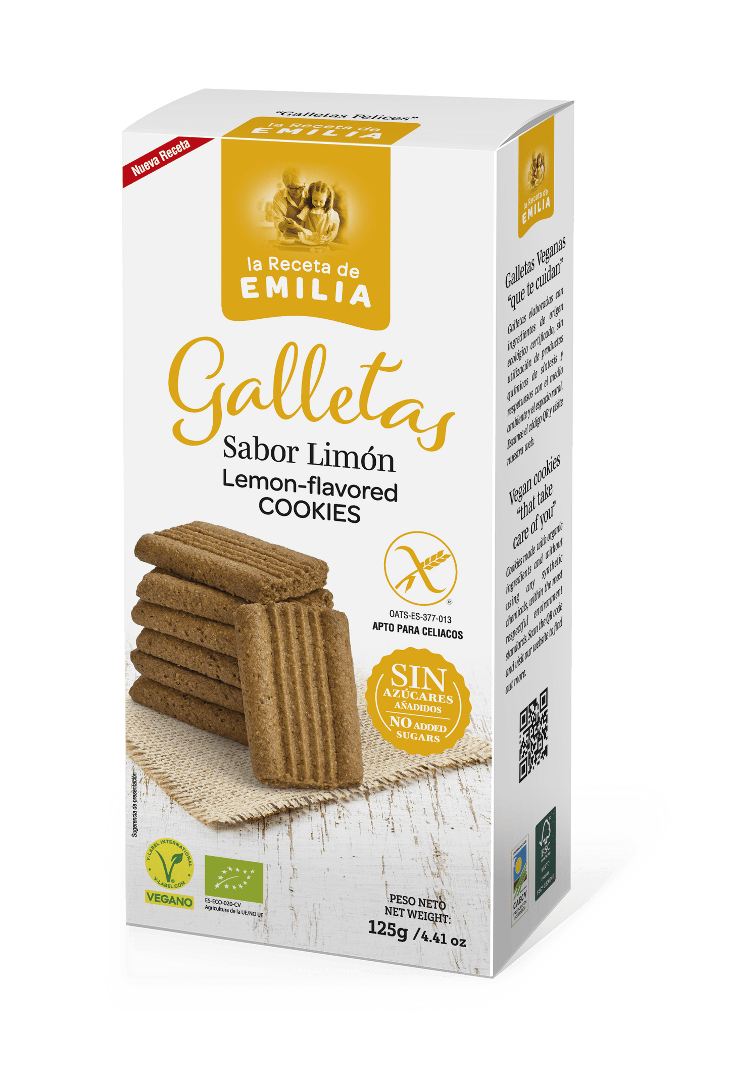 Galletas Sabor Limon sin Azucares Añadidos 125 Gr._0