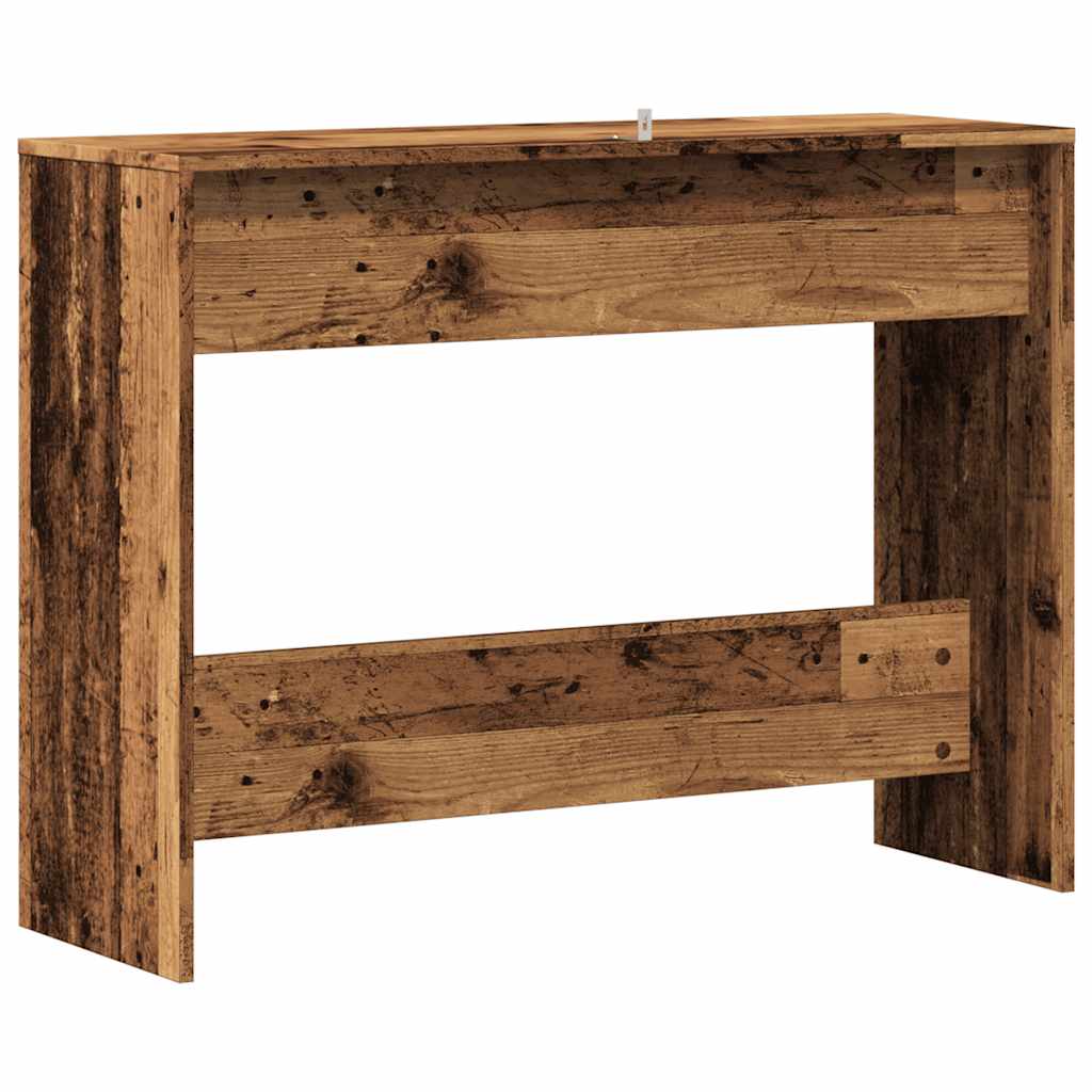 Mesa Consola Madera Ingeniería Madera Envejecida 100x35x76,5 Cm_4