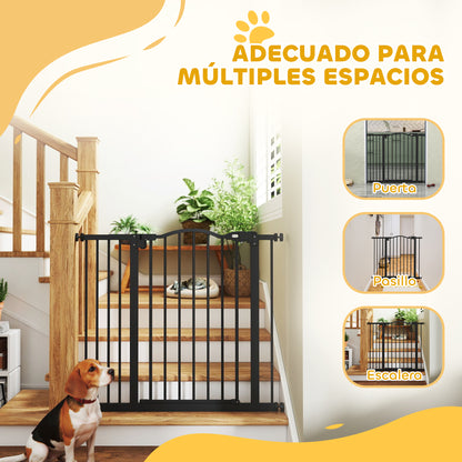 Pawhut Barrera De Seguridad Extensible Con Extensión 74-94x78 Cm Negro_3