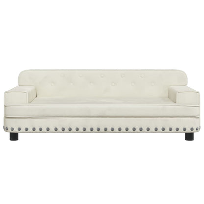 Cama Para Perros De Terciopelo Crema 90x53x30 Cm / Vetonek_3