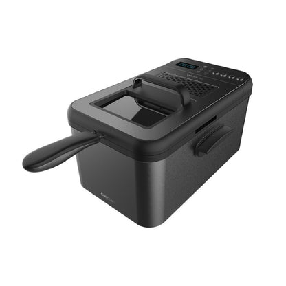Freidora De Aceite De 3,2 Litros Cleanfry Luxury 3000 Dark. 2400 W, Acero Inoxidable Tintado En Negro, 5 Programas Preestablecidos, Filtro Oilclean_0