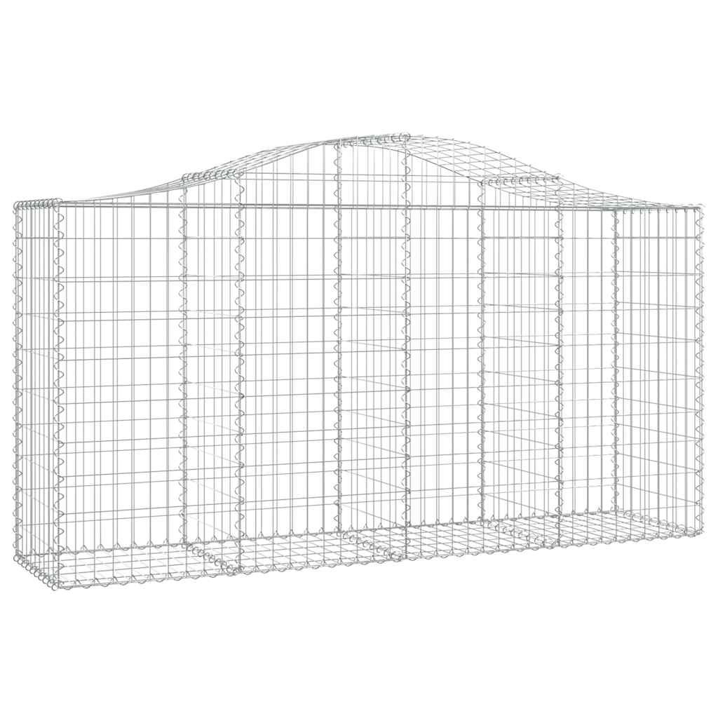 Cestas De Gaviones 8 Uds Forma De Arco Hierro 200x50x100/120cm_2
