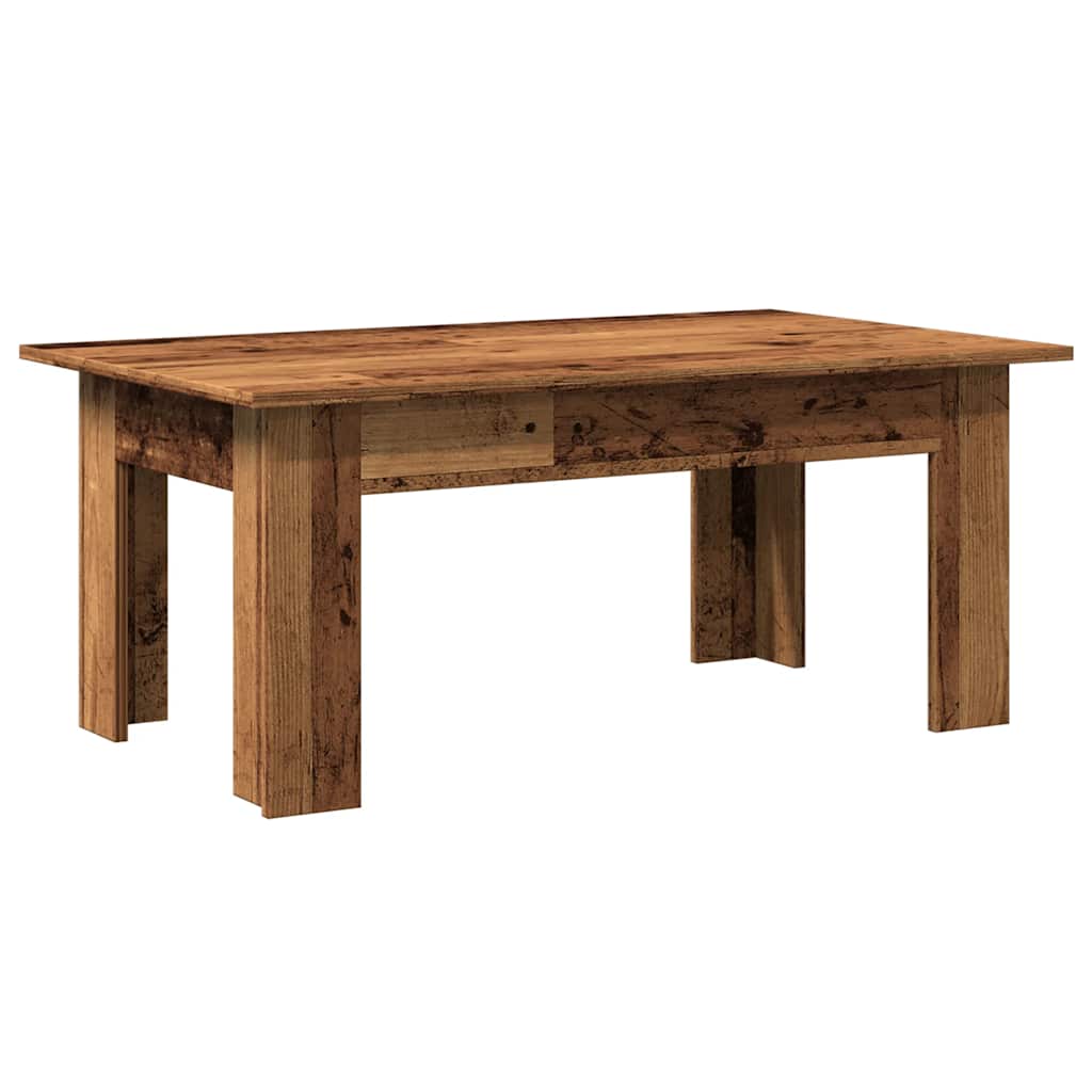 Mesa De Centro Madera Contrachapada Madera Envejecida_4