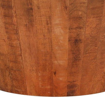 Mesa De Centro De Madera Maciza De Mango Rugosa Ø 52x30 Cm_3