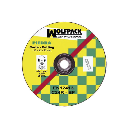 Disco Corte Abrasivo Piedra 115x3,2x22 Mm.