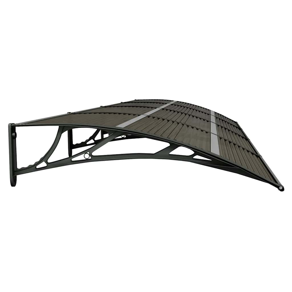 Marquesina Para Puerta De Policarbonato Negra, 400 X 100 Cm_4