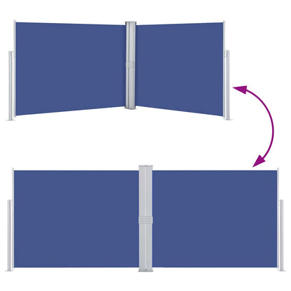 Vidaxl Toldo Lateral Retráctil Azul 140x1000 Cm_4