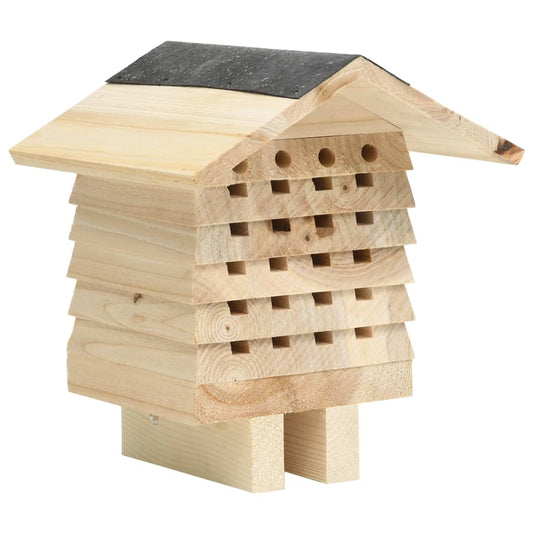 Vidaxl Hotel Para Abejas De Madera Maciza De Abeto 22x20x20 Cm_0