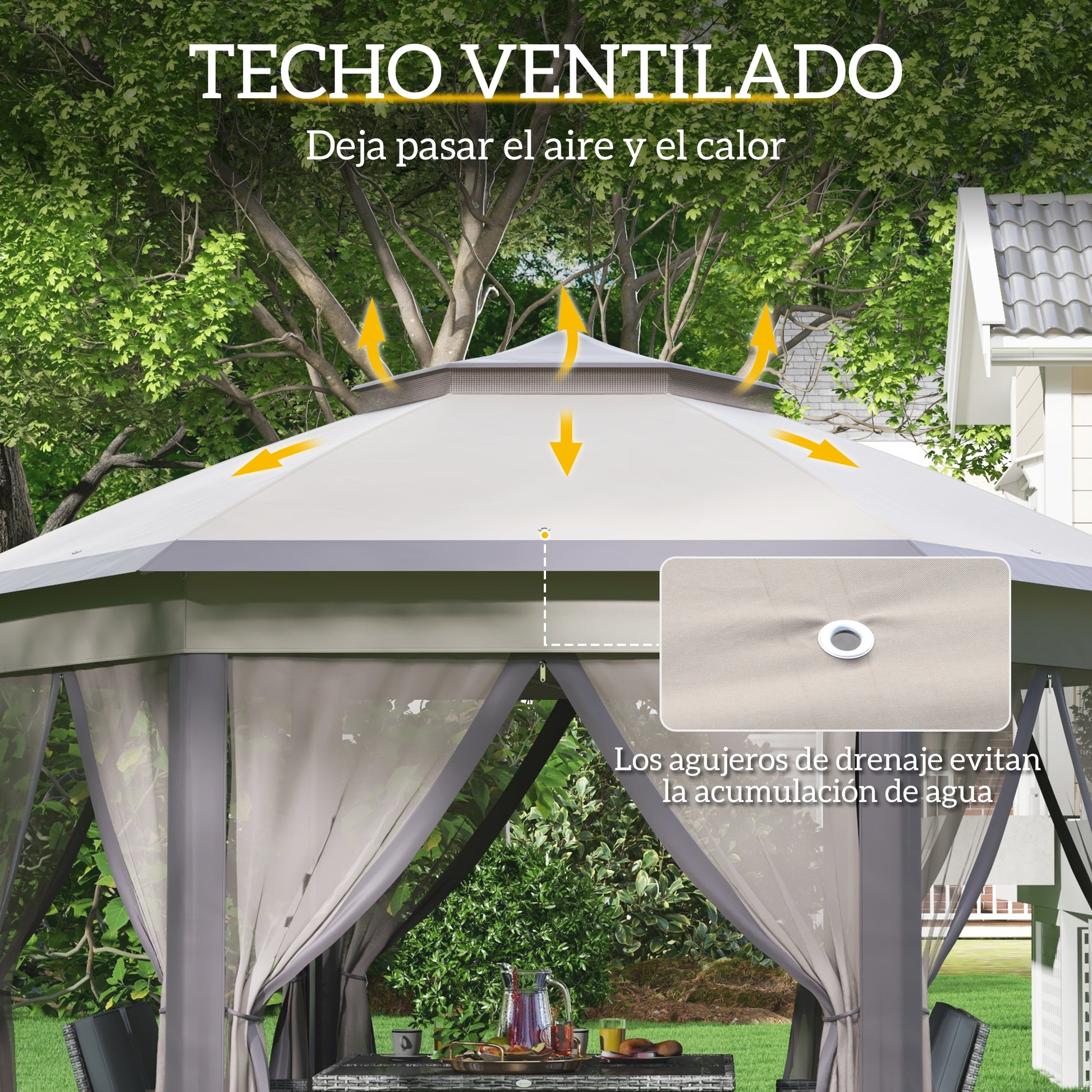 Outsunny Carpa Plegable 4x3_4