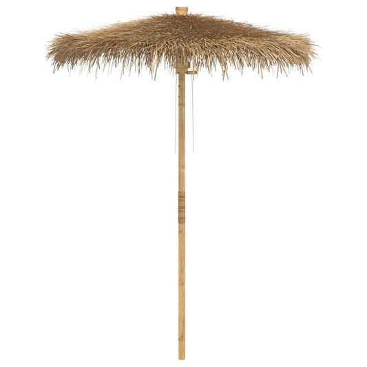 Sombrilla Tiki Con Dosel De Hojas De Plátano De 180 Cm De Bambú_0