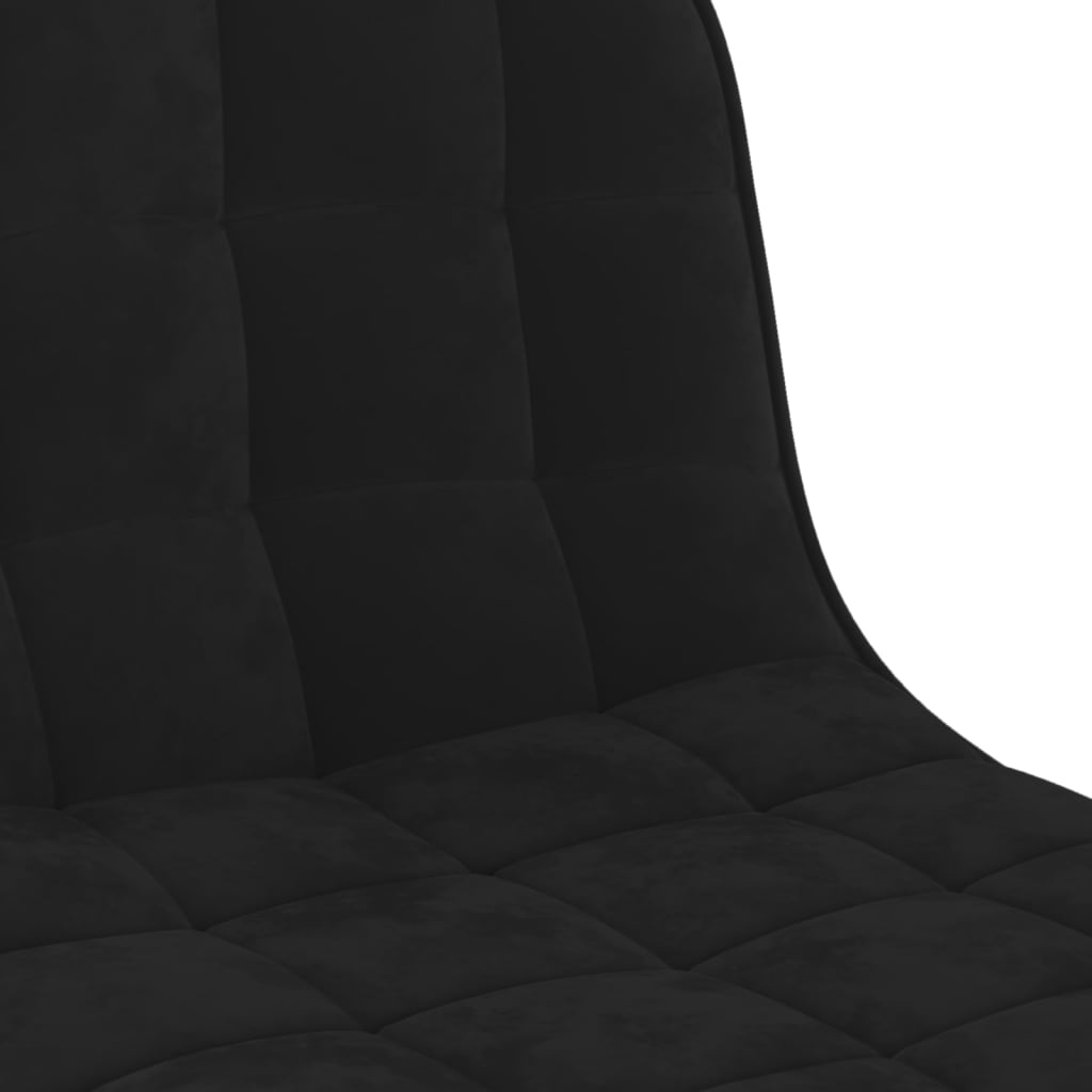 Taburete De Cocina De Terciopelo Negro_5