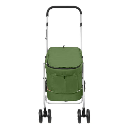 Vidaxl Cochecito Para Perros Plegable Tela Lino Verde 100x49x96 Cm_3