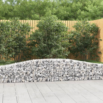 Cestas De Gaviones 25 Uds Forma De Arco Hierro 400x30x40/60 Cm_1