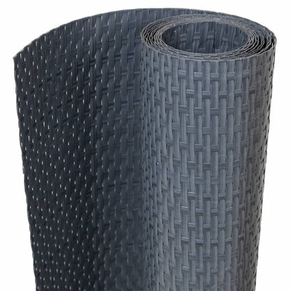 Toldo Para Balcón Ratán Sintético Gris Antracita 400x90 Cm / Vetonek_0