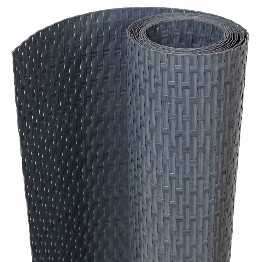 Toldo Para Balcón Ratán Sintético Gris Antracita 400x90 Cm / Vetonek_0