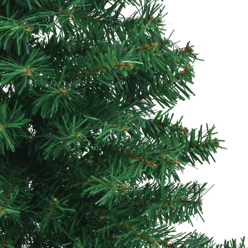 Vidaxl Árbol De Navidad Artificial De Esquina Verde 210 Cm Pvc_5