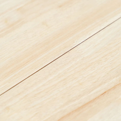 Mesa De Comedor Madera Maciza De Caucho Blanco Y Marrón 106 Cm_2