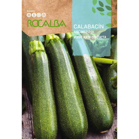 Semillas de Calabacín verde mata compacta