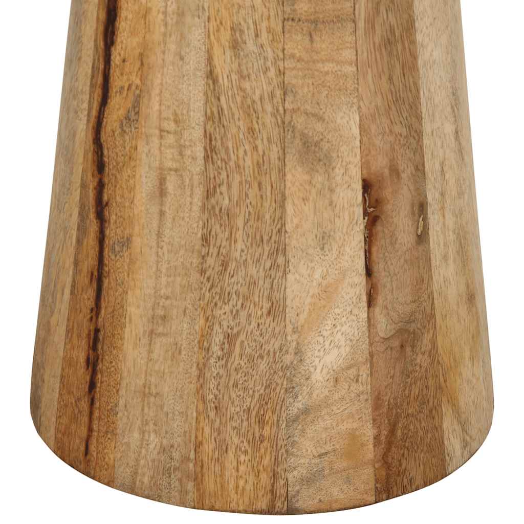 Mesa Auxiliar Madera Maciza De Mango Ø30x60 Cm_4