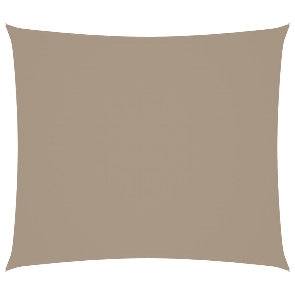 Vidaxl Toldo De Vela Rectangular Tela Oxford Gris Taupe 2x2,5 M_0
