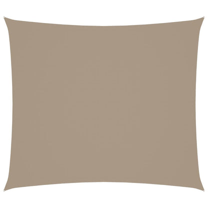 Vidaxl Toldo De Vela Rectangular Tela Oxford Gris Taupe 2x2,5 M_0