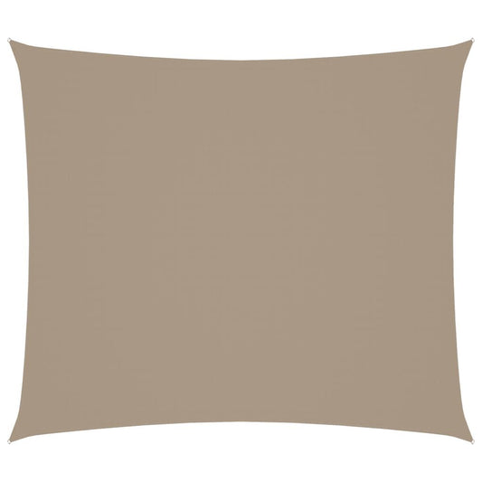 Vidaxl Toldo De Vela Rectangular Tela Oxford Gris Taupe 2x2,5 M_0